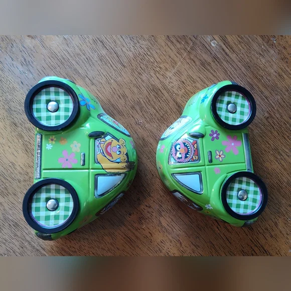 Vintage Muppets Jim Henson Metal Tin Car VW Beetle Kermit Miss Piggy Fozzi Gonzo - Picture 2 of 7